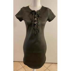 Olive Green Bodycon Dress -Windsor